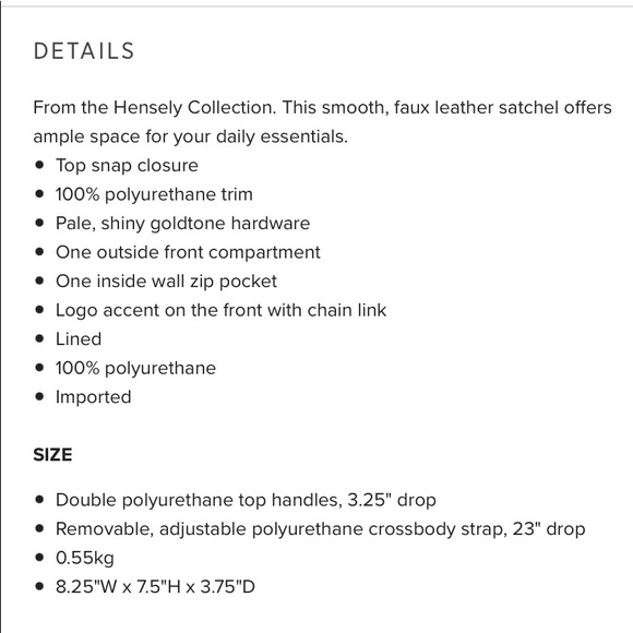 Authentic Guess Mini Hensely satchel in black NWT - Picture 3 of 5